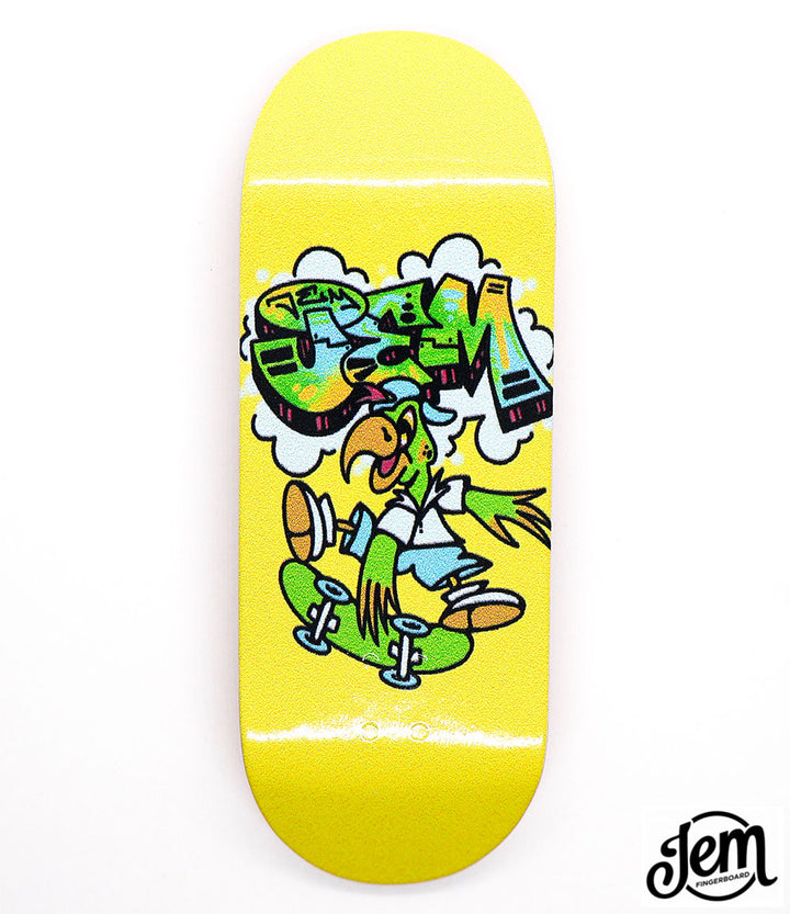 Jem Skater Parrot Fingerboard Deck 34mm