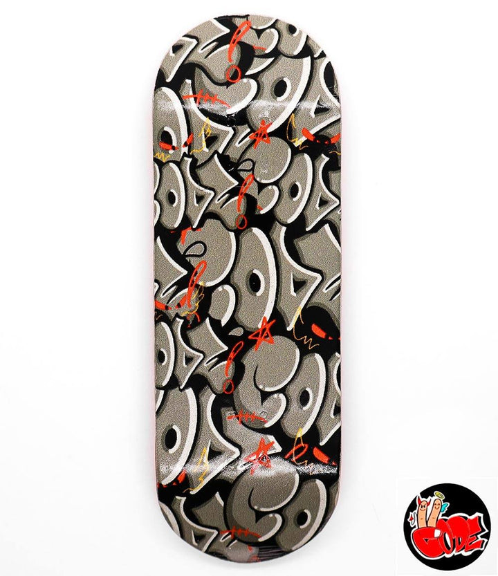 Code Graffiti Fingerboard Deck 32mm - Caramel Fingerboards - Fingerboard store