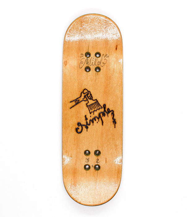 Simple pink logo fingerboard deck 32.1mm