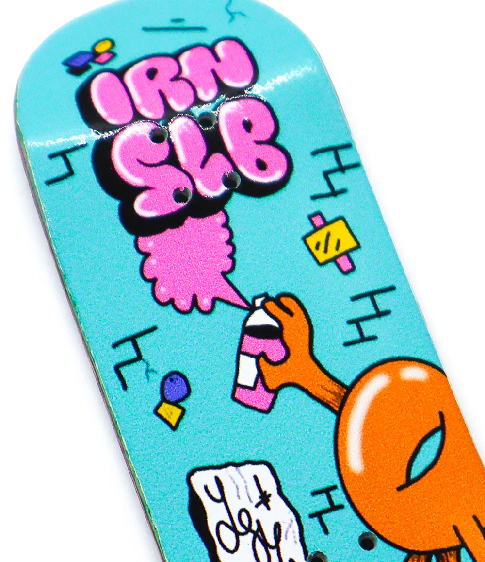 Iron Slab Graffiti Fingerboard Deck