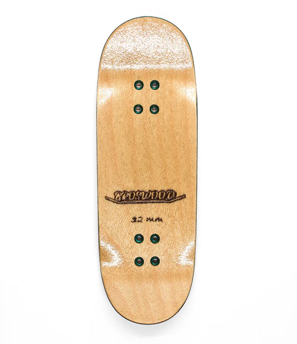Broswood Black-Grey Split Ply Fingerboard Deck 32mm