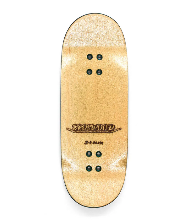 Broswood Turquoise Split Ply Fingerboard Deck 34mm