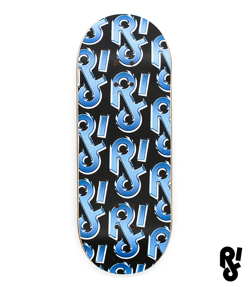 Riddle Blue Logo Fingerboard Deck 34mm