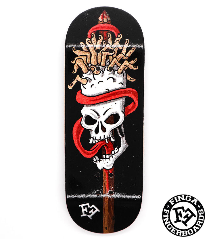 Finga Skull Fingerboard Deck 34mm