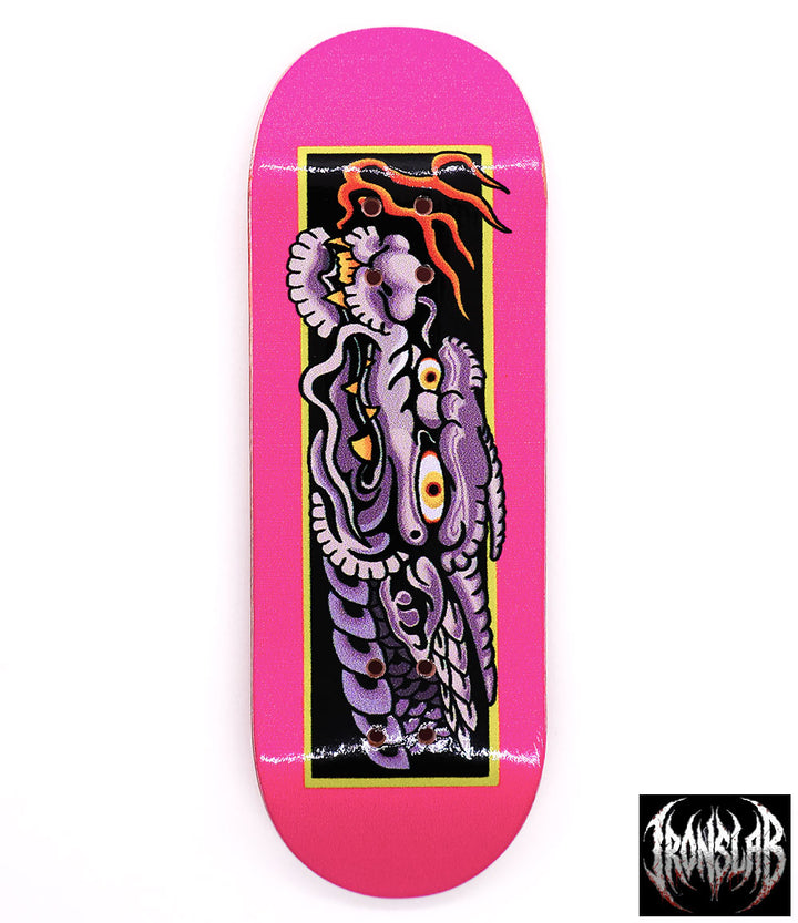 Iron Slab Pink Dragon Spirit Fingerboard Deck 32mm