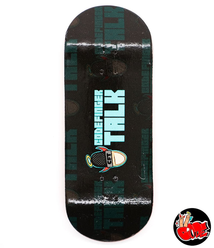 Code Talk Fingerboard Deck - Caramel Fingerboards - Fingerboard store
