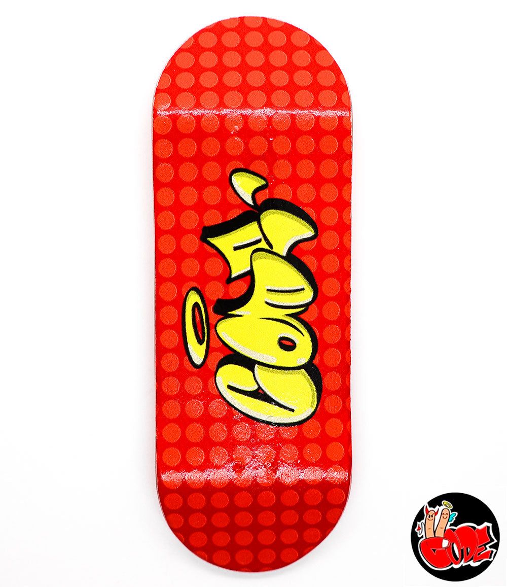 Code Pop Art Fingerboard Deck 33.6mm - Caramel Fingerboards - Fingerboard store