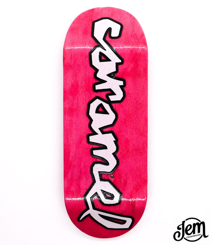Jem x Caramel Pink Fingerboard Deck 34mm