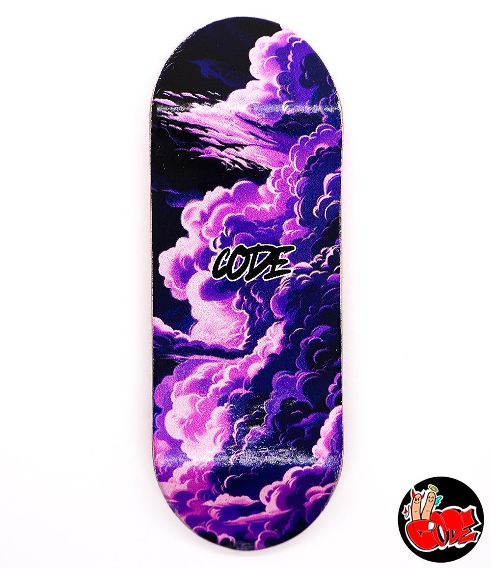 Code Violet Skies Fingerboard Deck 34mm - Caramel Fingerboards - Fingerboard store