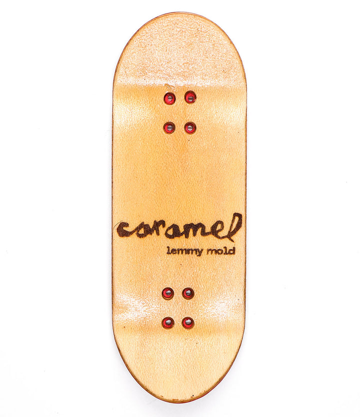 Caramel Black Logo Fingerboard Deck 34mm