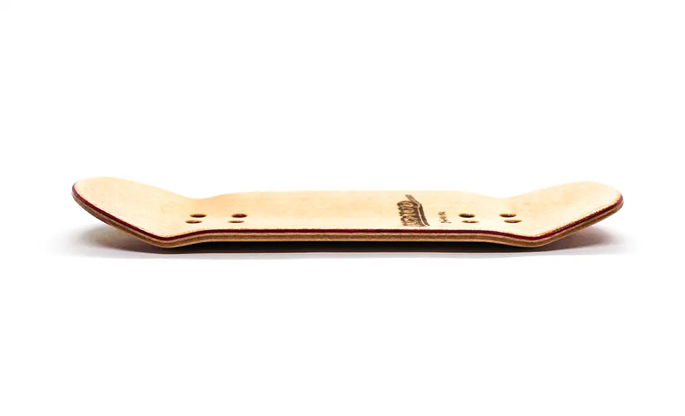 Broswood pink-yellow split ply fingerboard deck 34mm
