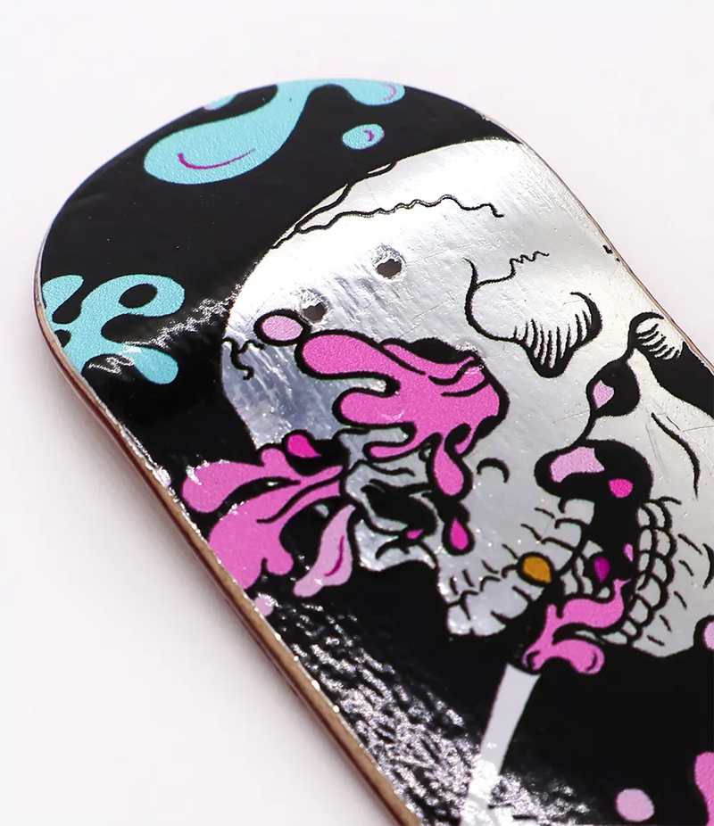 Division Silver Skull Fingerboard Deck 32mm