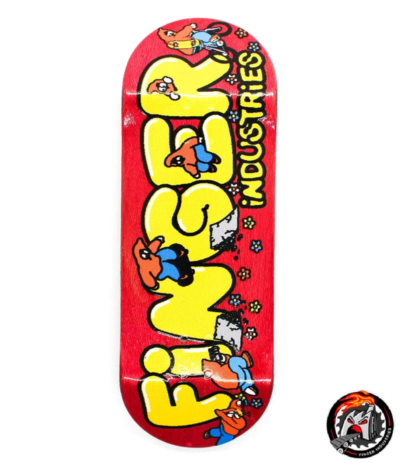 Finger Industries Pink Igor Crew Fingerboard Deck 34mm - Caramel Fingerboards - Fingerboard store