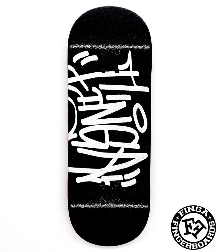 Finga Tag Black Fingerboard Deck 34mm