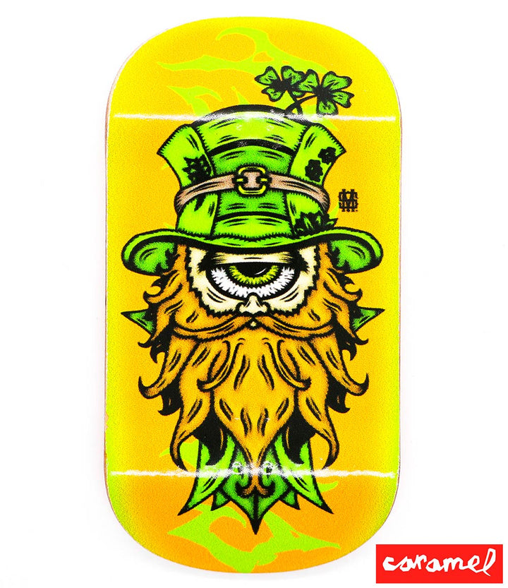 Caramel Mad Leprechaun Fingerboard Deck 50mm