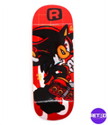 Retro Black Hedgehog Fingerboard Deck