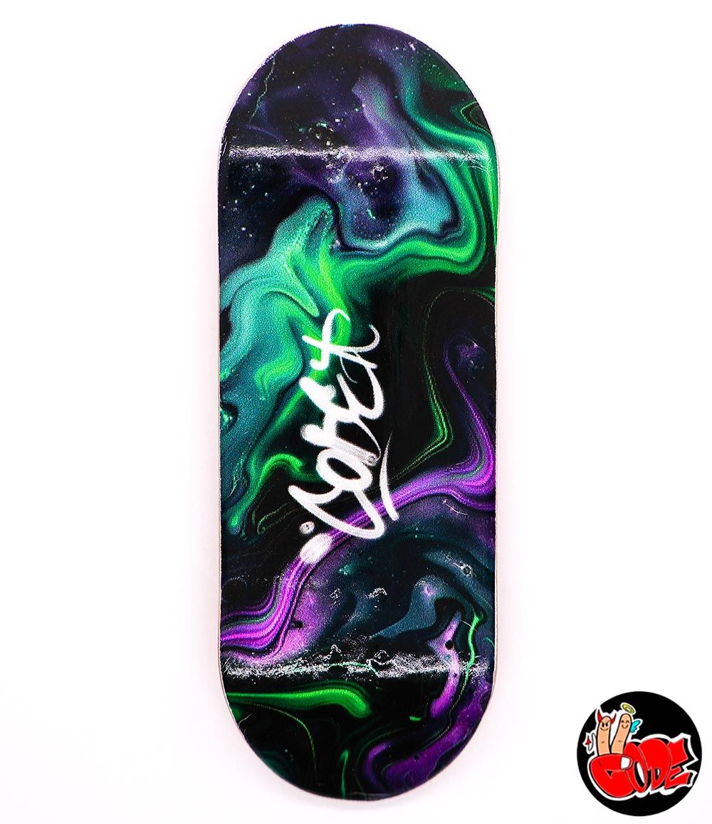 Code Toxic Marble Fingerboard Deck 34mm - Caramel Fingerboards - Fingerboard store