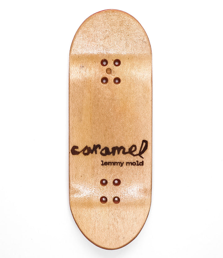 Caramel White Logo Fingerboard Deck 34mm