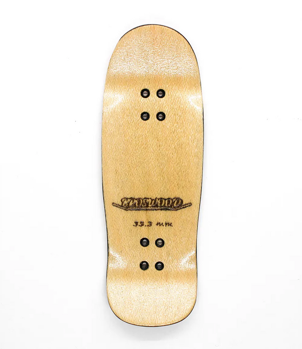 Broswood Black-Yellow Split Ply Fingerboard Deck 33.3mm
