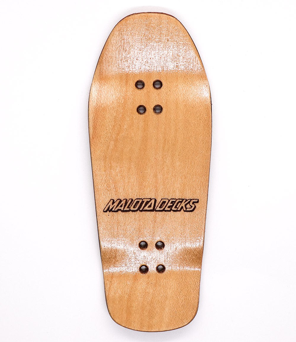 Malota Monkey Bomb Old School Fingerboard Deck 37mm - Caramel Fingerboards - Fingerboard store