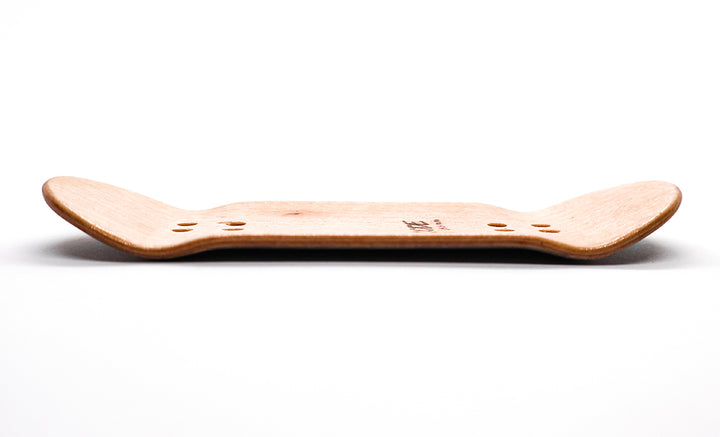 Code Ridez Fingerboard Deck 35.5mm - side profile - Caramel Fingerboards - Fingerboard store