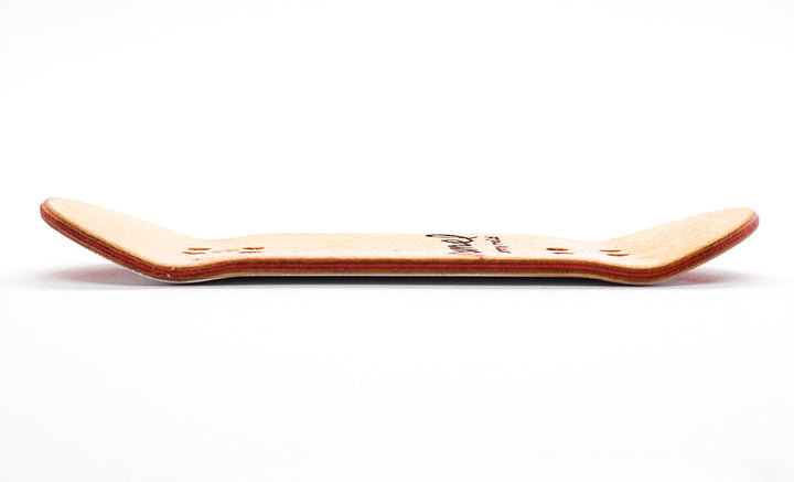 Caramel White Logo Fingerboard Deck 34mm
