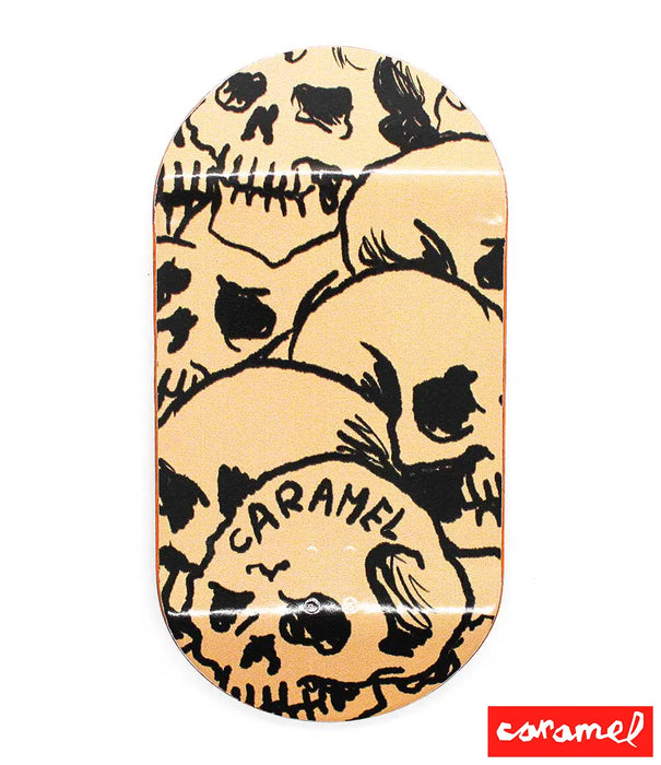Caramel Skulls Fingerboard Deck 50mm