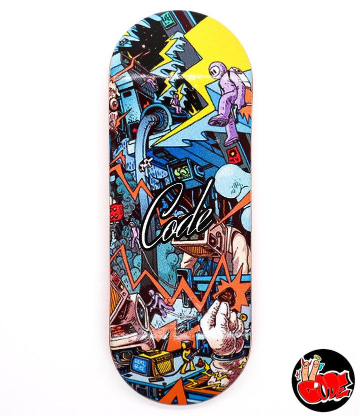 Code Chaos Fingerboard Deck 34mm - Caramel Fingerboards - Fingerboard store