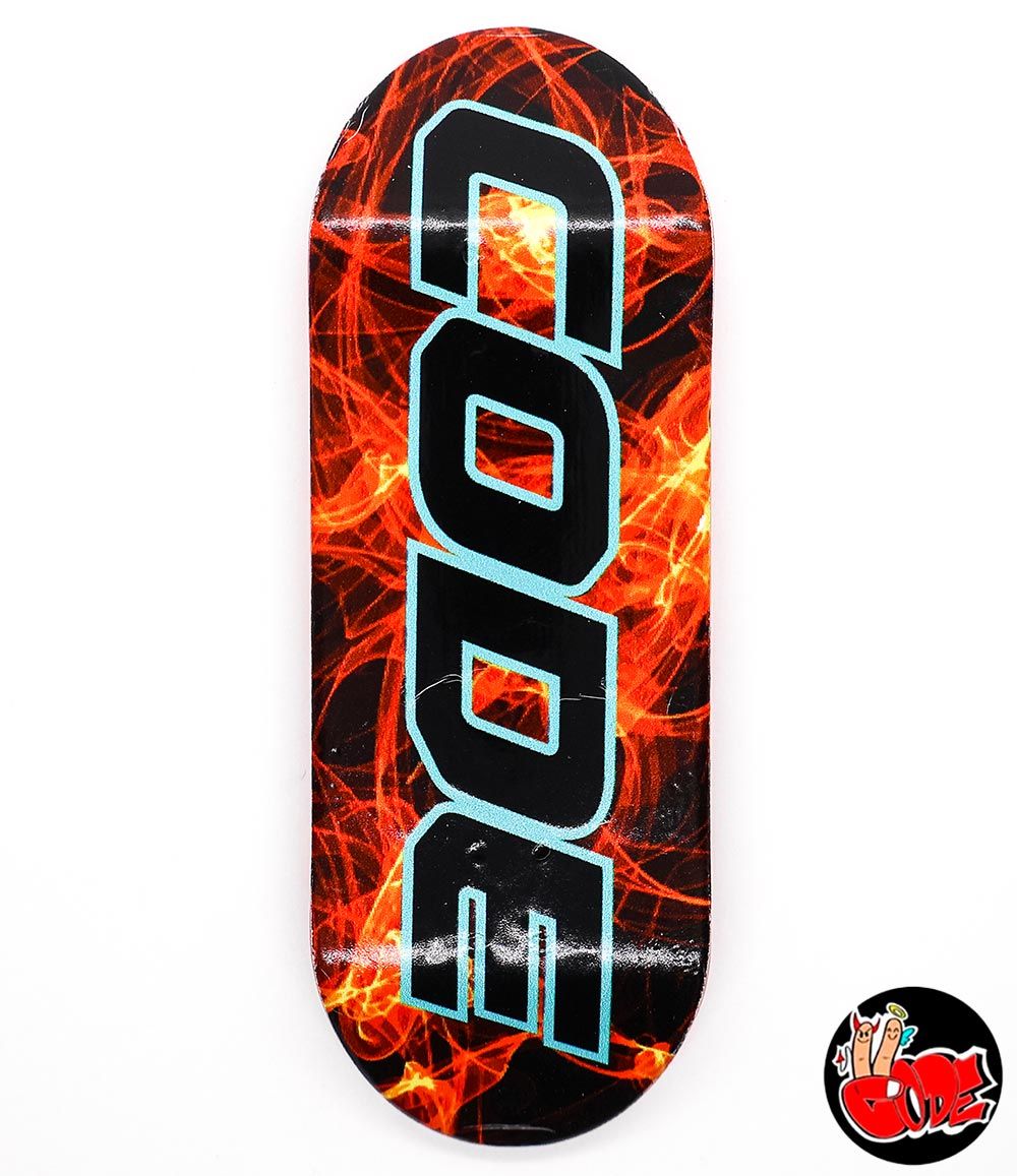 Code Inferno Fingerboard Deck 34mm - Caramel Fingerboards - Fingerboard store