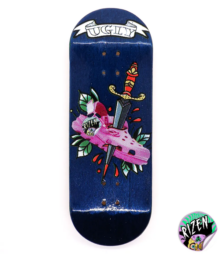 Rizen Rose &amp; Dagger Fingerboard Deck 32mm