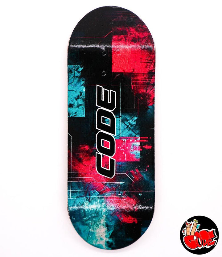 Code System Error Fingerboard Deck 34mm - Caramel Fingerboards - Fingerboard store