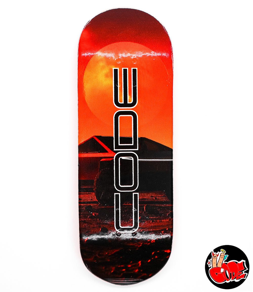 Code Sunset Fingerboard Deck 32mm - Caramel Fingerboards - Fingerboard store