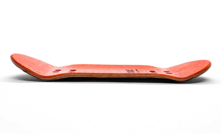 Code Cod-2 Fingerboard Deck - side profile - Caramel Fingerboards - Fingerboard store