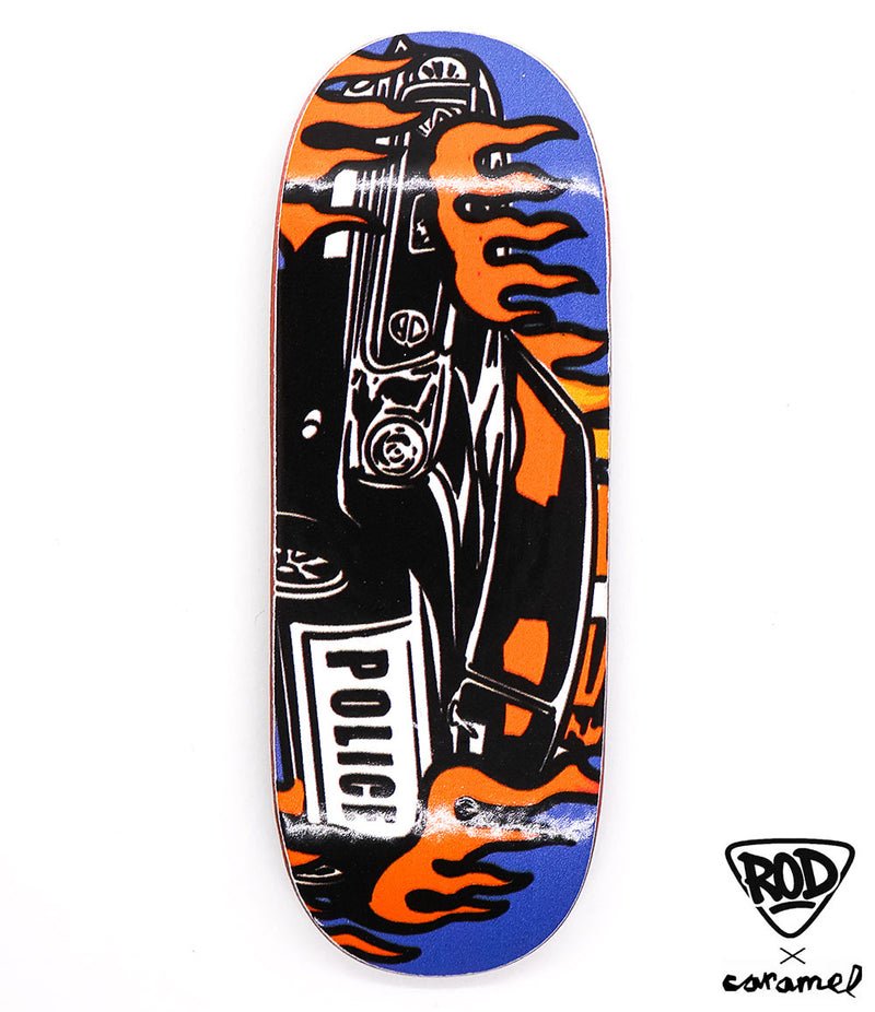 FingerRod x Caramel Fire Fingerboard Deck 33mm