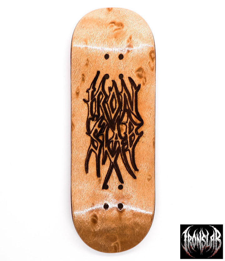 Iron Slab Engraved Fingerboard Deck 32mm