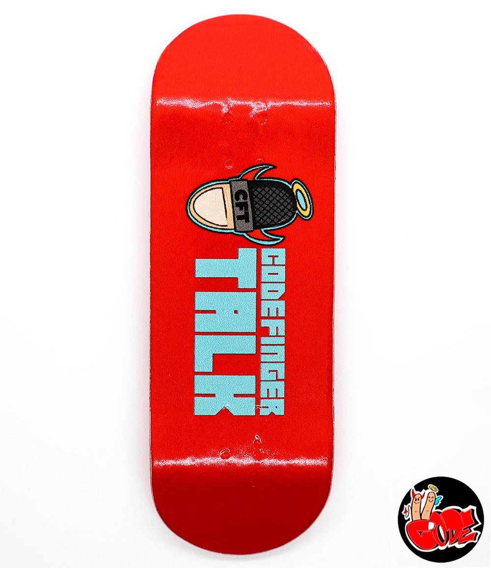 Code Red Talk Fingerboard Deck 32mm - Caramel Fingerboards - Fingerboard store