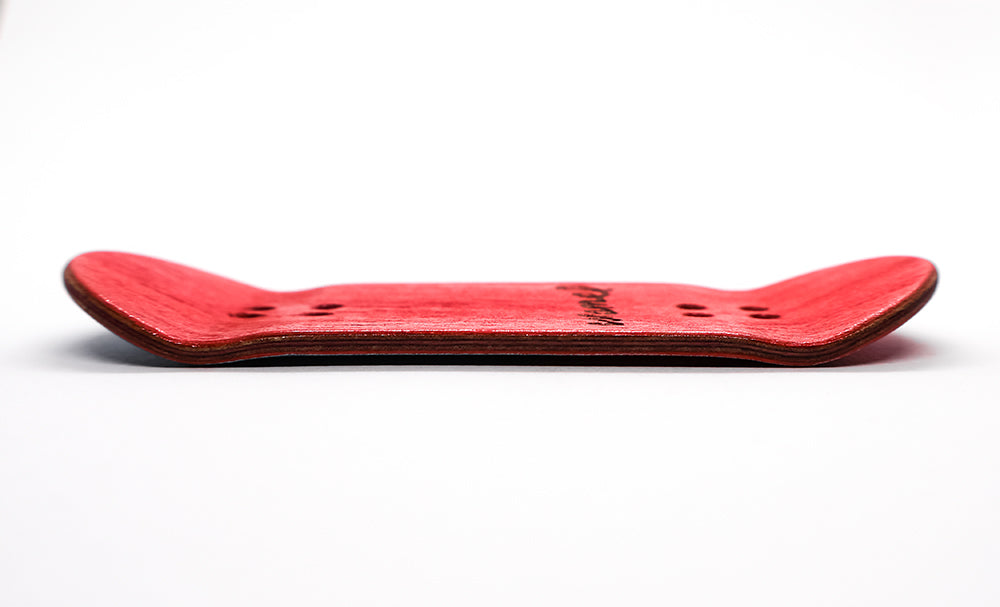 Caramel Red Wizard Fingerboard Deck 38mm