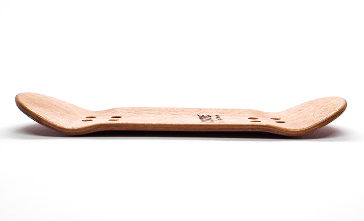 Code Red Talk Fingerboard Deck 32mm - side profile - Caramel Fingerboards - Fingerboard store