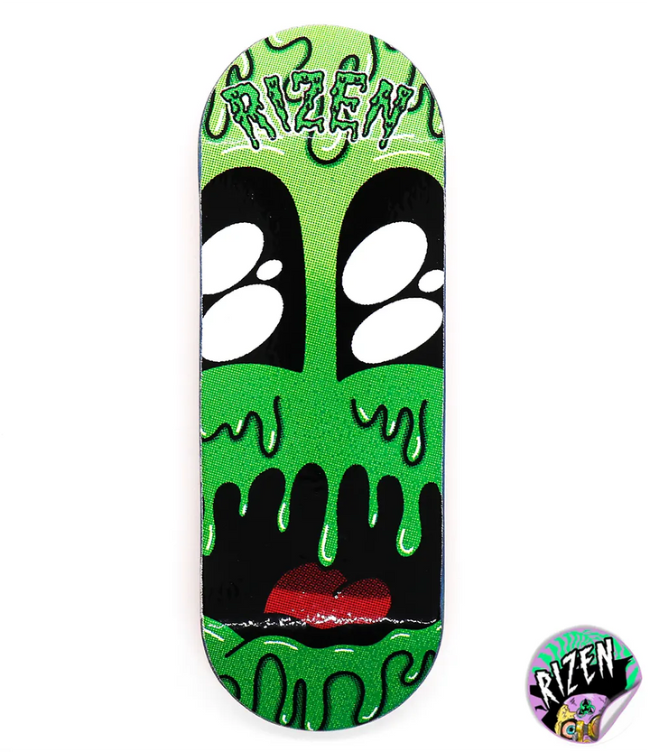 Rizen Slime Face Fingerboard Deck 32mm