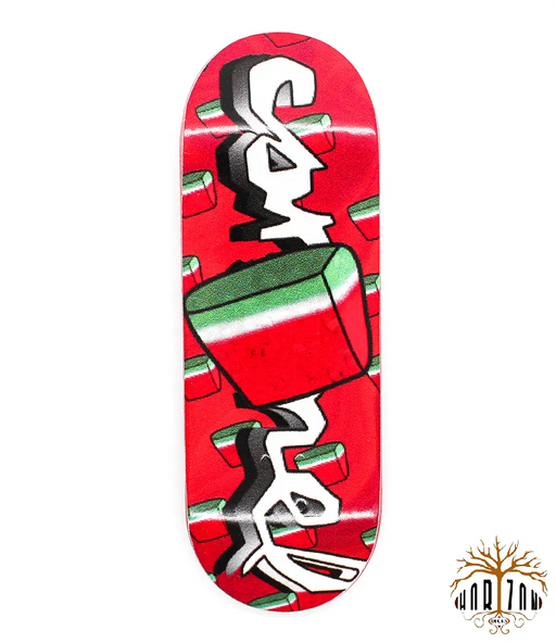 Horizon x Caramel Watermelon Fingerboard Deck 32mm - Caramel Fingerboards - Fingerboard store
