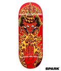 Spark Oni Flame Red Metal Foil Fingerboard Deck