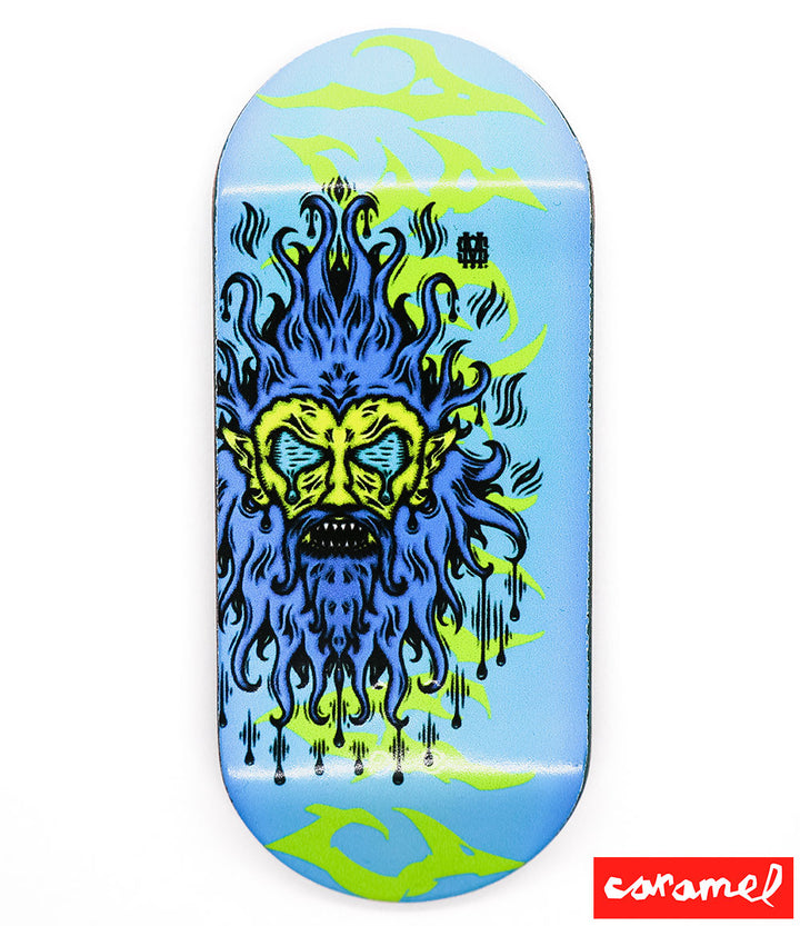 Caramel Blue Demon Fingerboard Deck 40mm