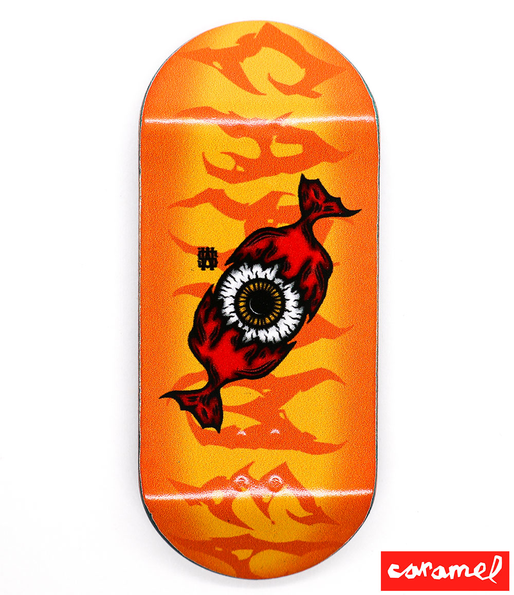 Caramel Candy Eye Fingerboard Deck 40mm