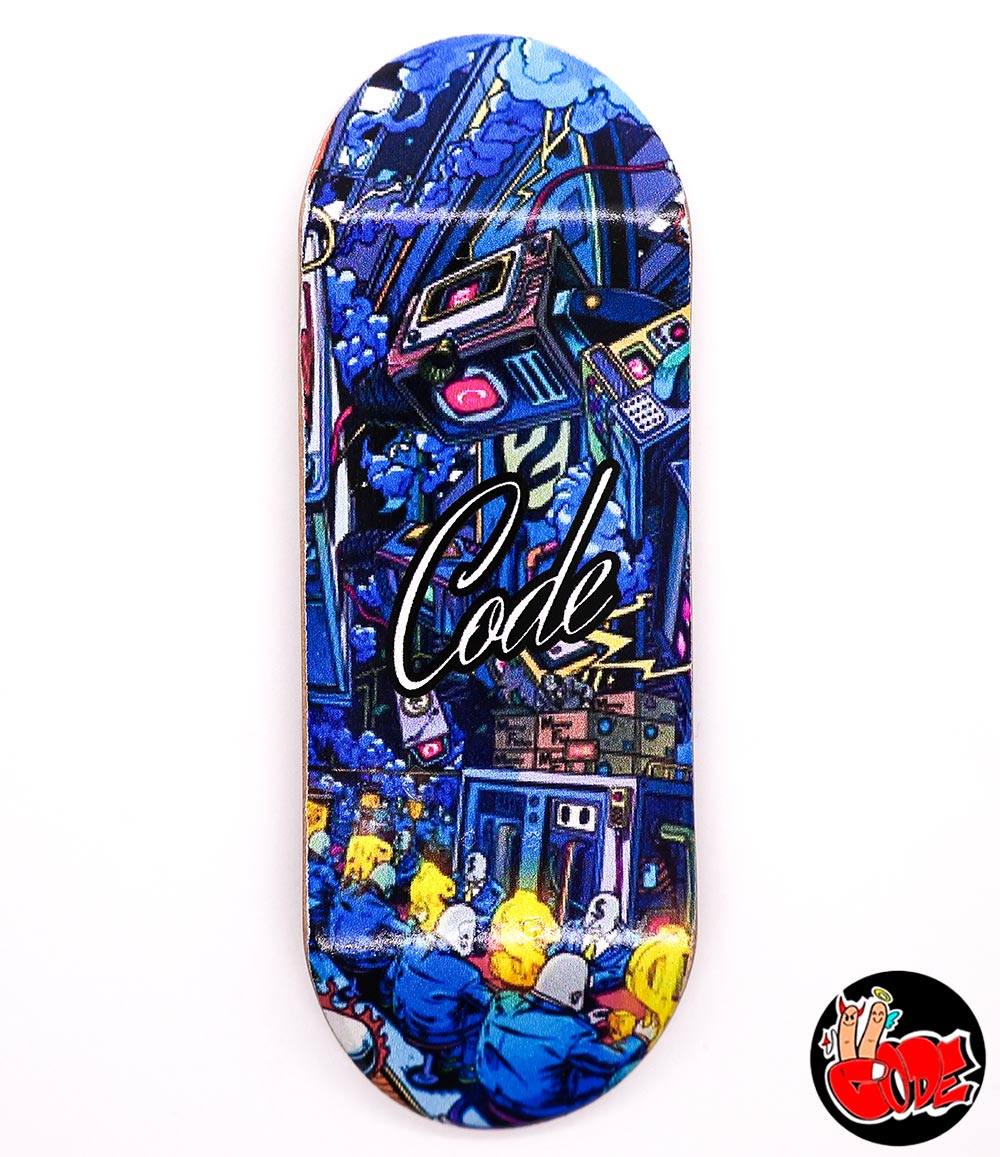 Code Digital City Fingerboard Deck 34mm - Caramel Fingerboards - Fingerboard store