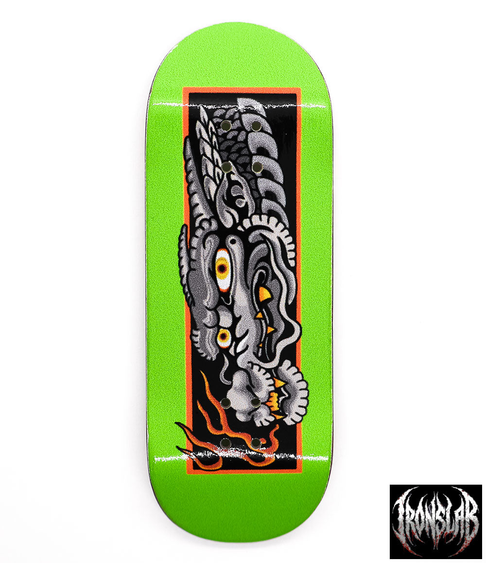 Iron Slab Green Dragon Spirit Fingerboard Deck