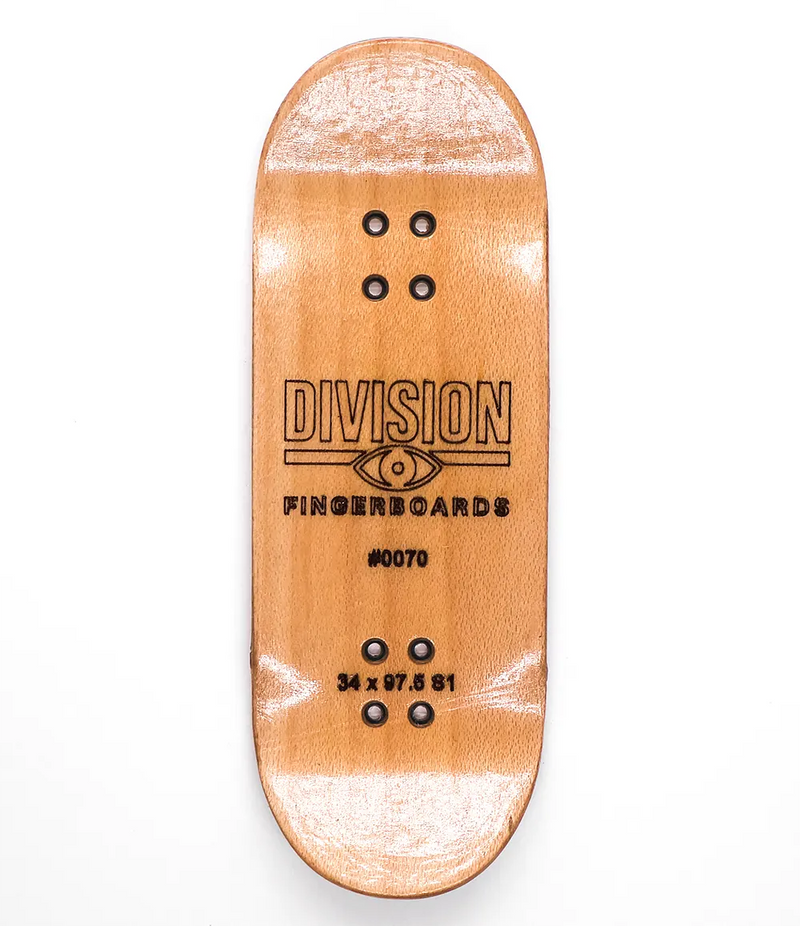 Division White Skull Fingerboard Deck 34mm