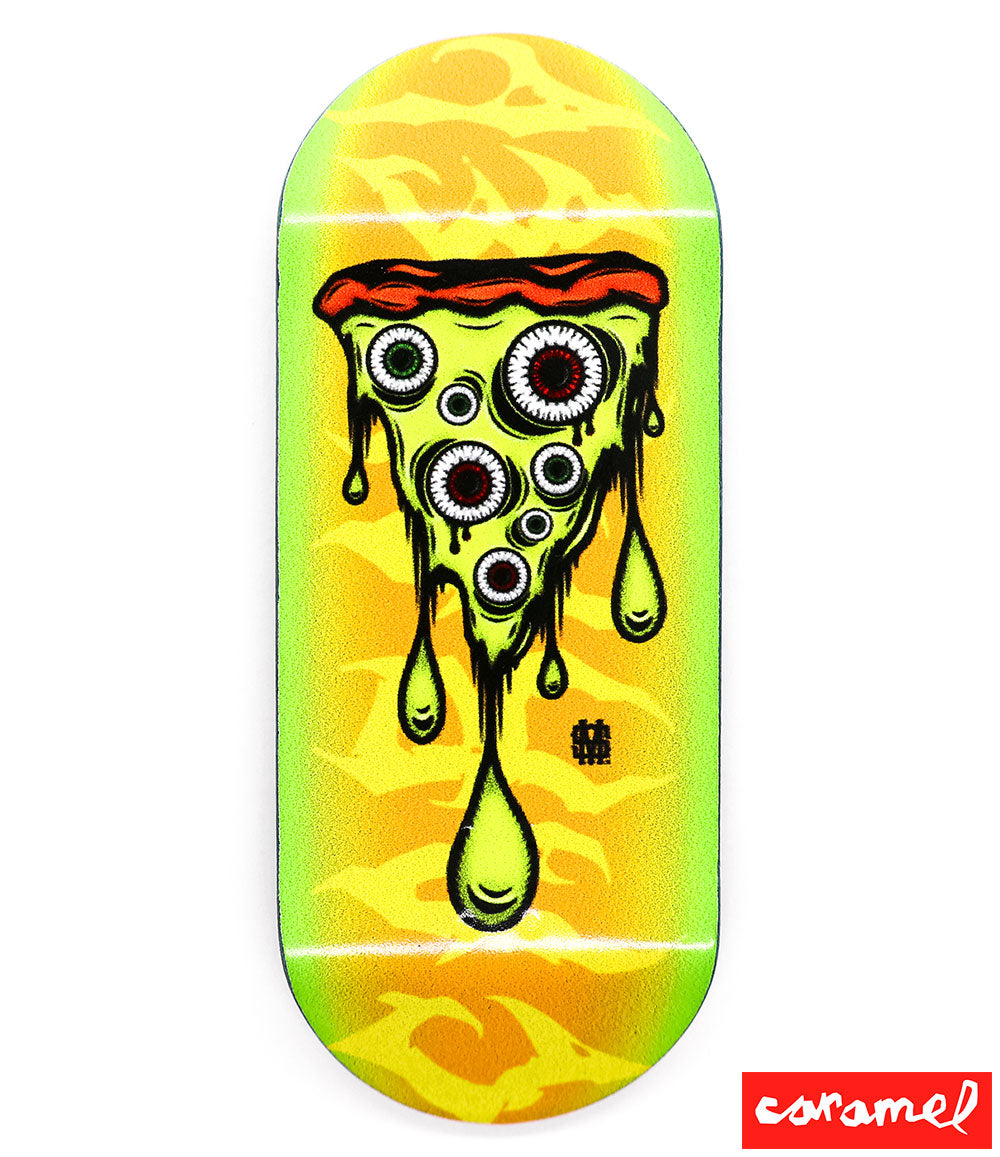 Caramel Pizza Freak Fingerboard Deck 38mm