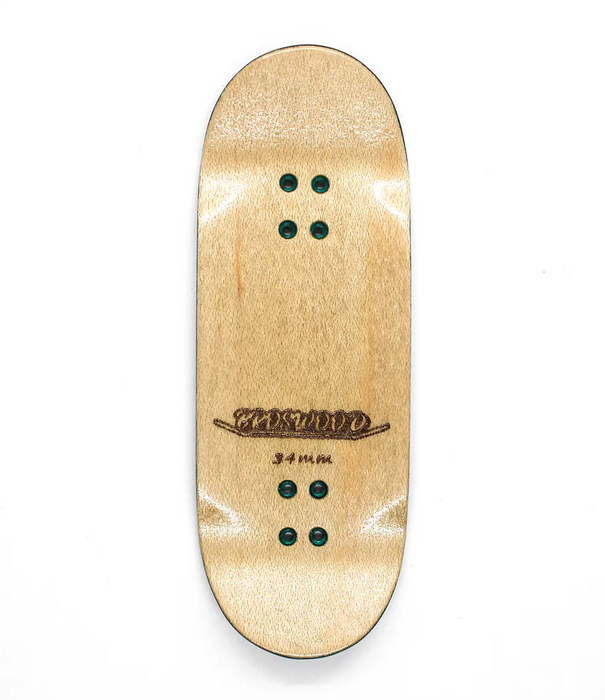 Broswood Turquoise Diagonal Split Ply Fingerboard Deck 34mm