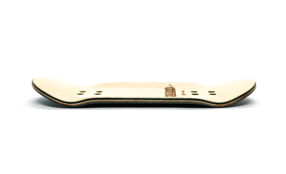 Broswood Turquoise Diagonal Split Ply Fingerboard Deck 34mm