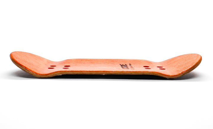 Code Shadow Fingerboard Deck 35.5mm - side profile - Caramel Fingerboards - Fingerboard store